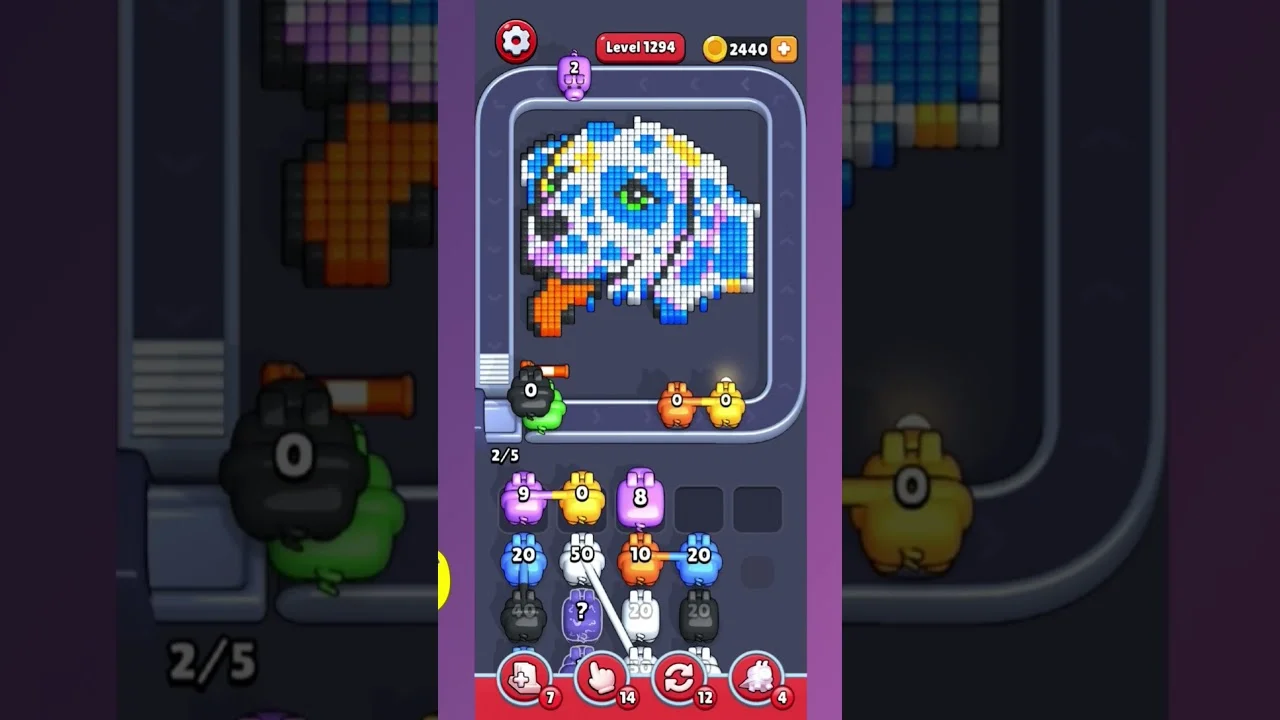 Pixel Flow Level 1294 Solution & Walkthrough Guide