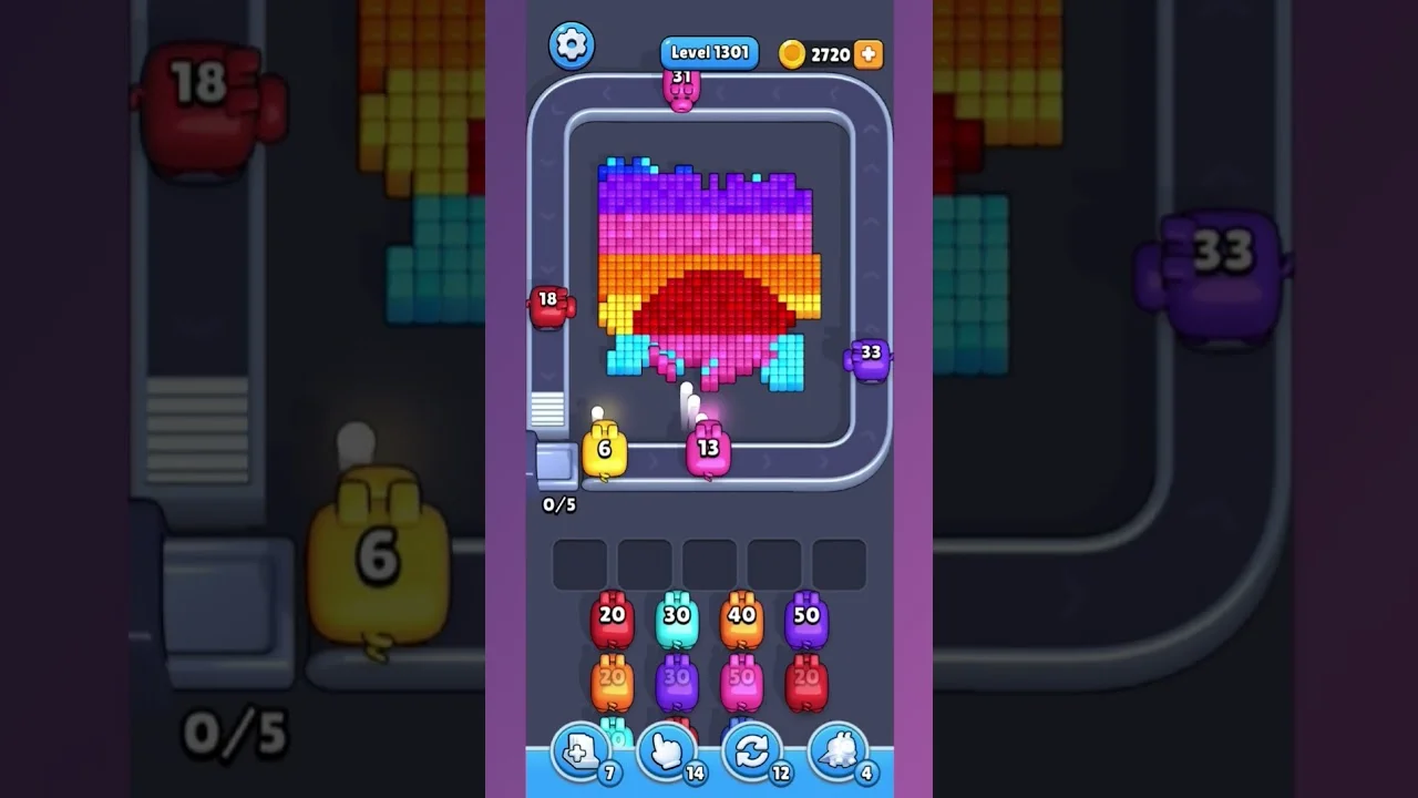 Pixel Flow Level 1301 Solution & Walkthrough Guide