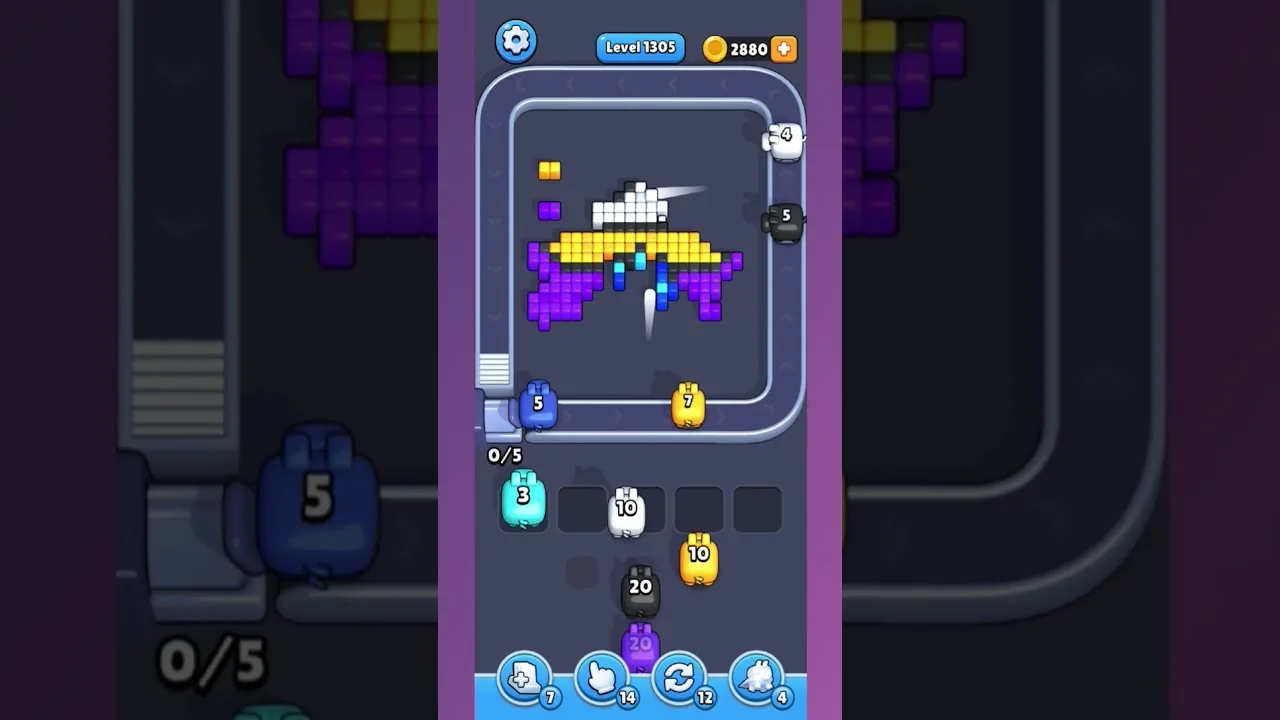 Pixel Flow Level 1305 Solution & Walkthrough Guide