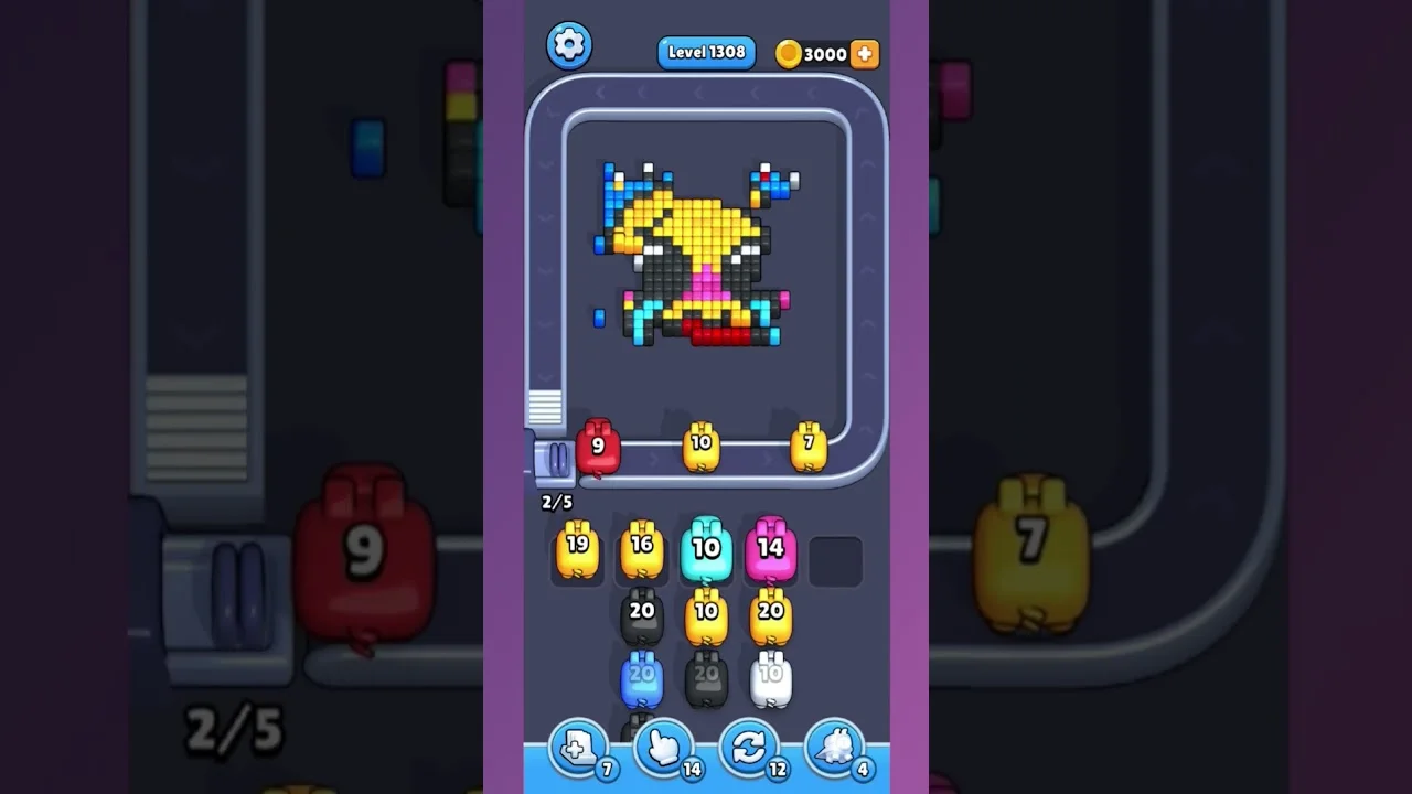 Pixel Flow Level 1308 Solution: Complete Walkthrough & Guide
