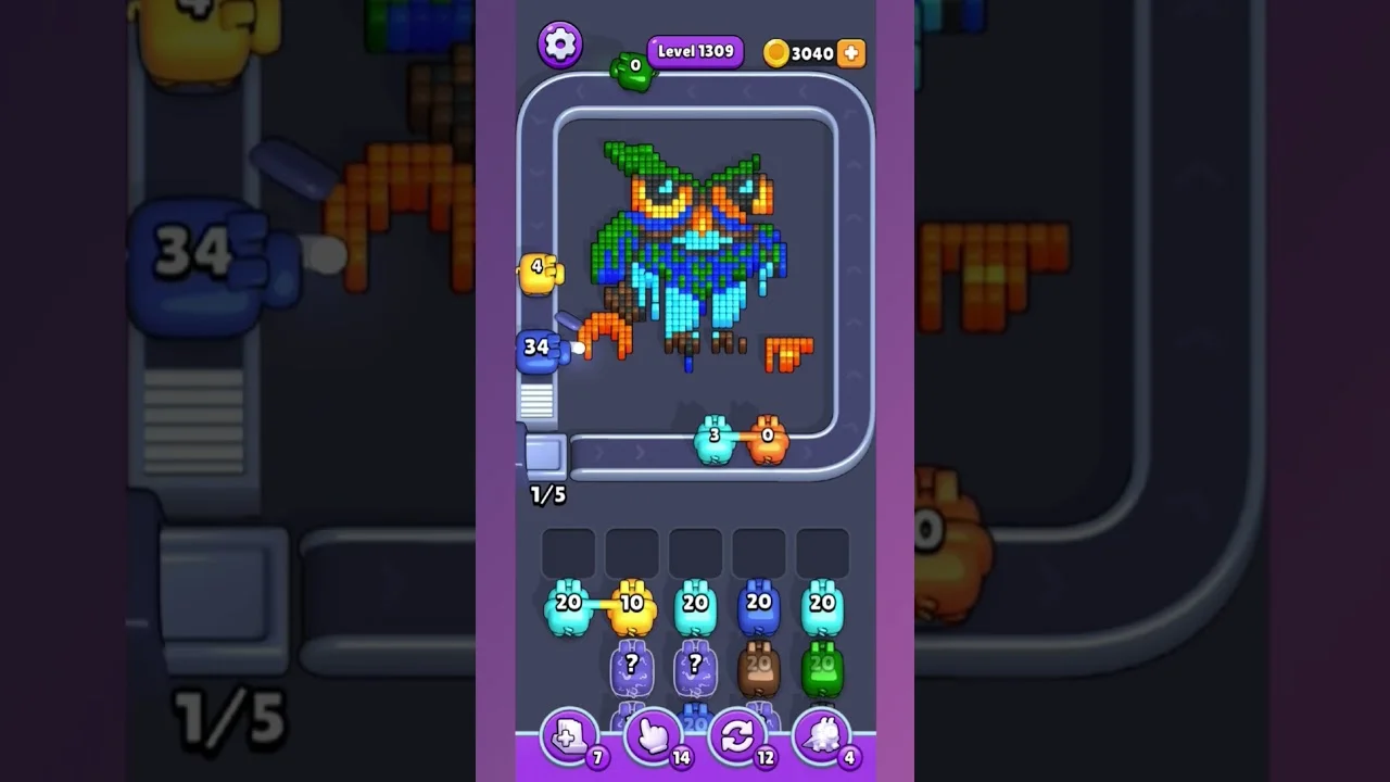 Pixel Flow Level 1309 Solution: Complete Walkthrough & Guide