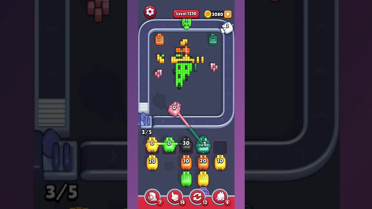 Pixel Flow Level 1310 Solution & Walkthrough Guide