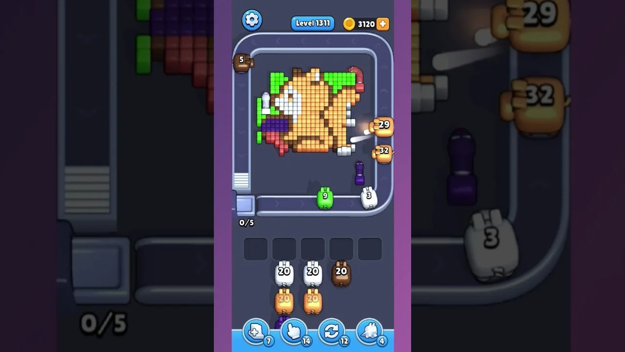 Pixel Flow Level 1311 Solution: Complete Walkthrough & Guide