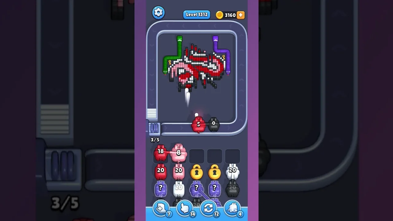 Pixel Flow Level 1312 Solution: Complete Walkthrough & Guide