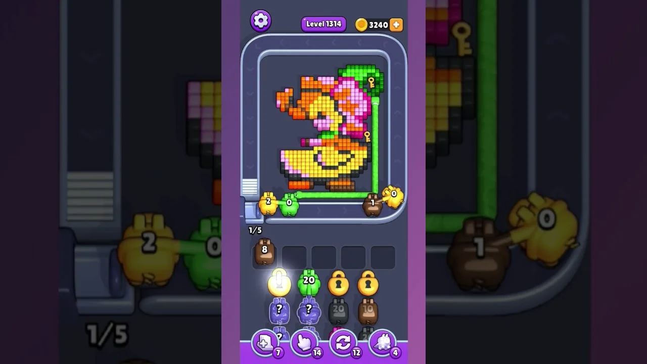 Pixel Flow Level 1314 Solution: Complete Walkthrough Guide
