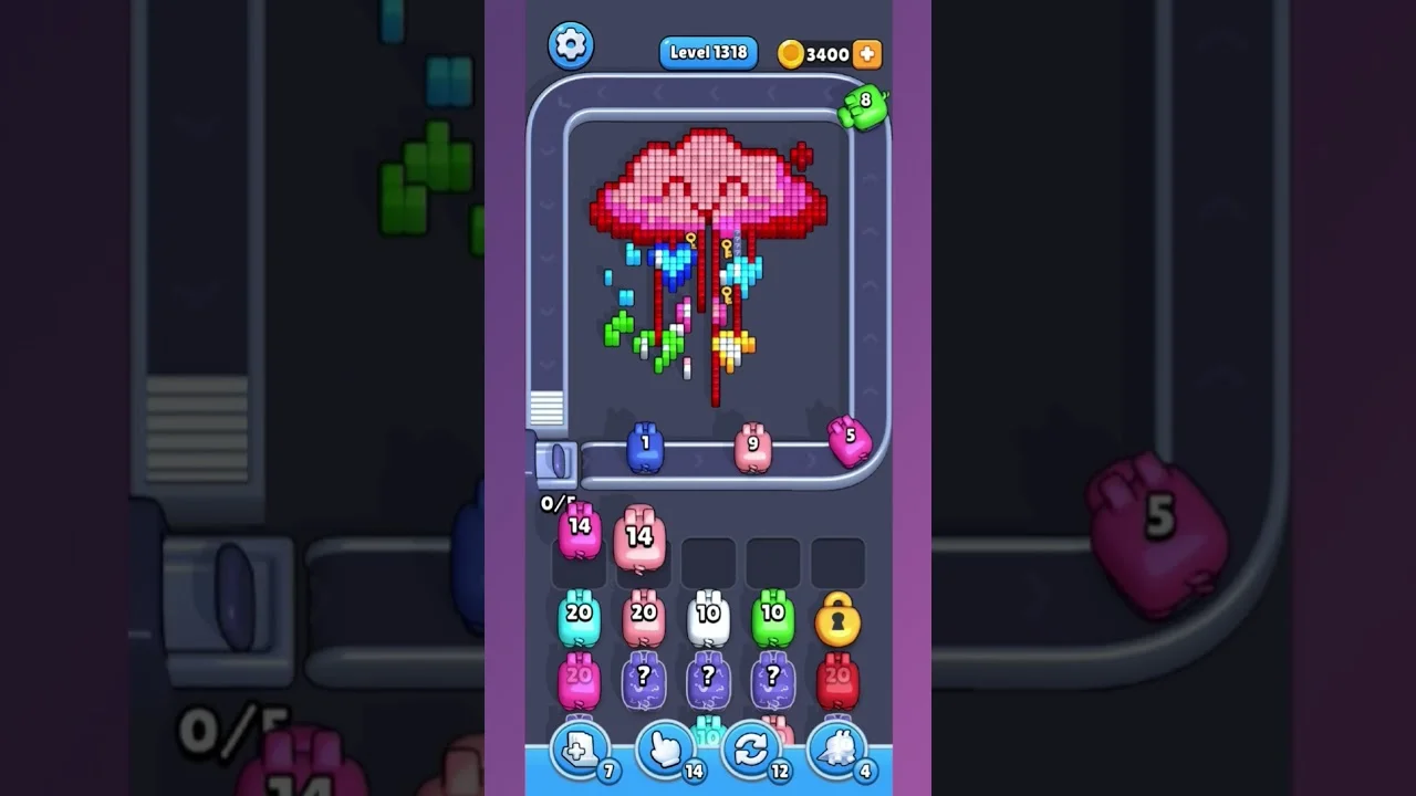 Pixel Flow Level 1318 Solution: Complete Walkthrough & Guide