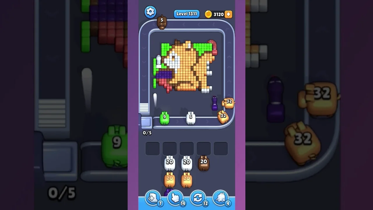 Pixel Flow Level 1321 Solution & Walkthrough Guide