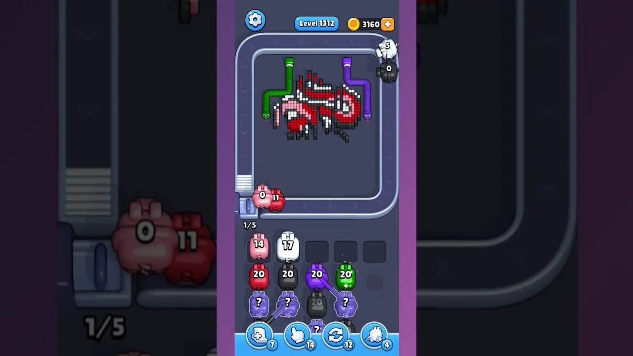 Pixel Flow Level 1322 Solution & Walkthrough Guide