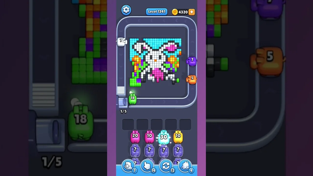 Pixel Flow Level 1341 Solution & Walkthrough Guide