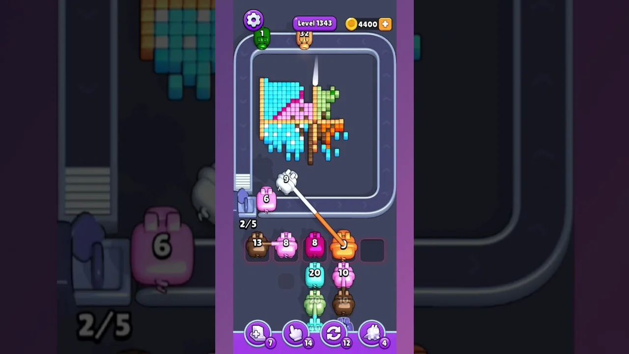 Pixel Flow Level 1343 Solution: Complete Walkthrough & Guide