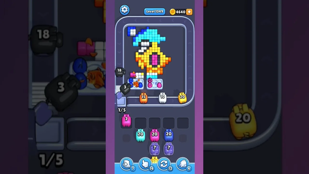 Pixel Flow Level 1349 Solution & Walkthrough Guide