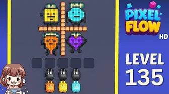 Pixel Flow Level 135 Solution: Complete Walkthrough & Guide