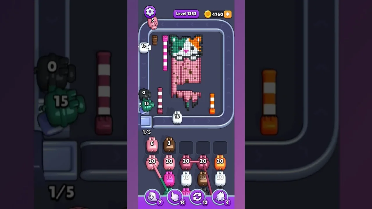 Pixel Flow Level 1352 Solution: Complete Walkthrough & Guide