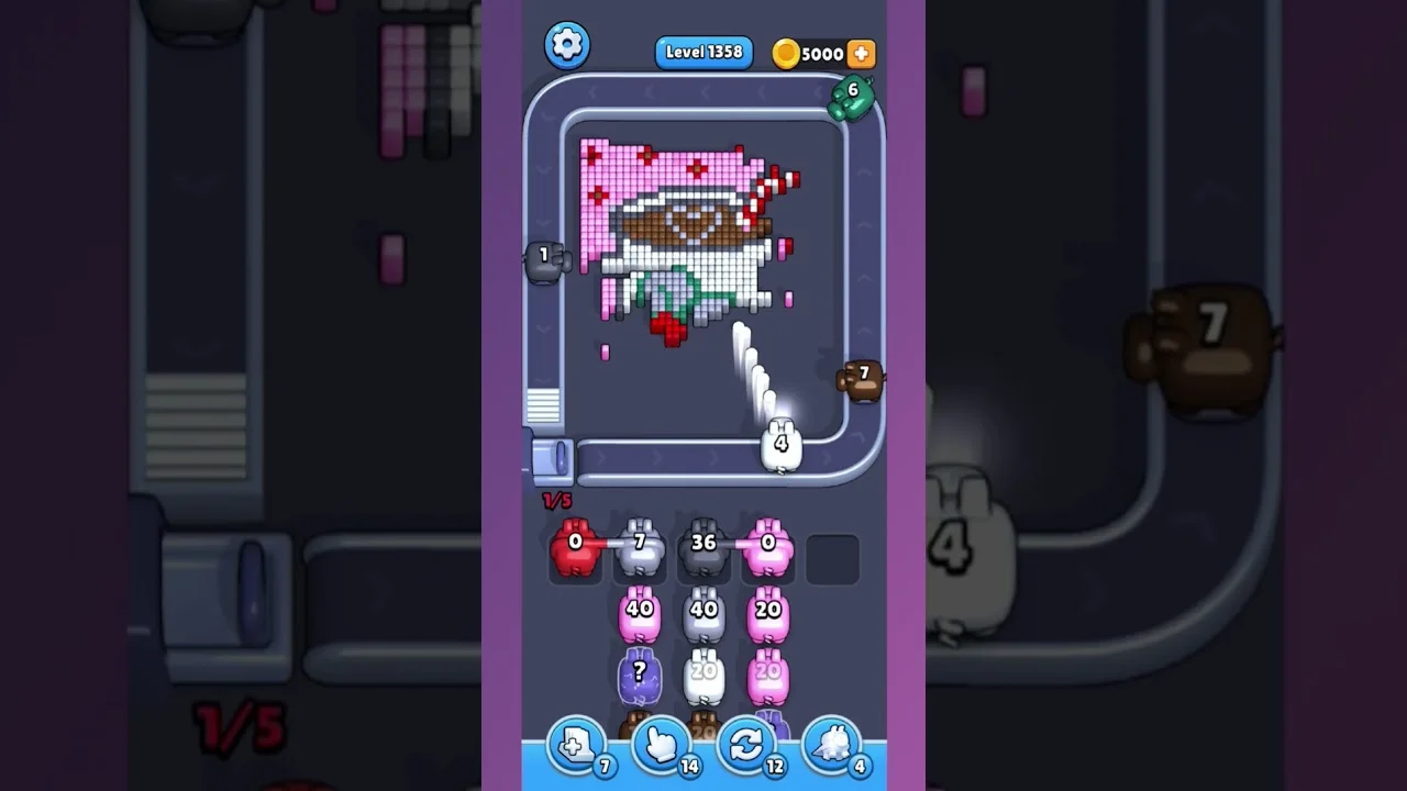 Pixel Flow Level 1358 Solution & Walkthrough Guide