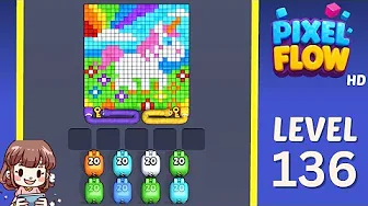 Pixel Flow Level 136 Solution & Walkthrough Guide