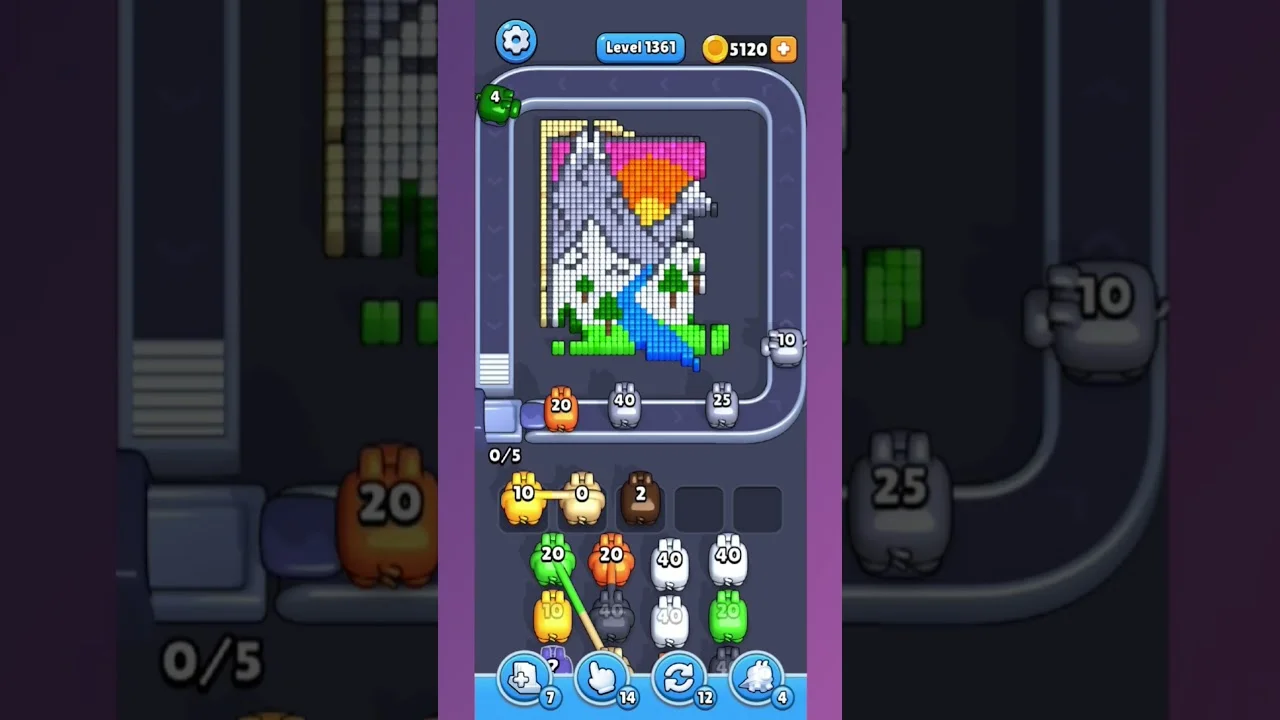 Pixel Flow Level 1361 Solution & Walkthrough Guide