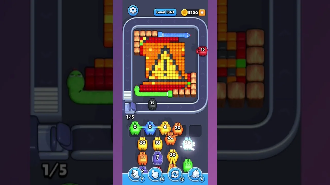 Pixel Flow Level 1363 Solution: Complete Walkthrough Guide