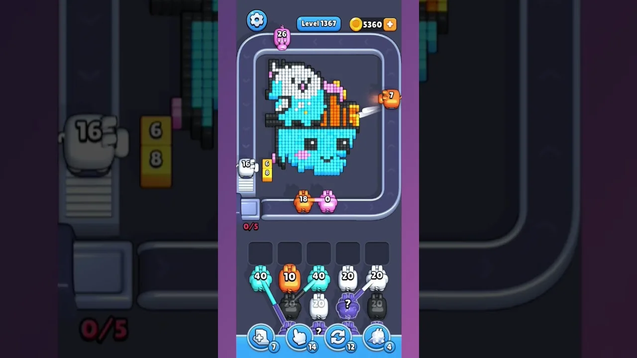 Pixel Flow Level 1367 Solution: Complete Walkthrough & Guide