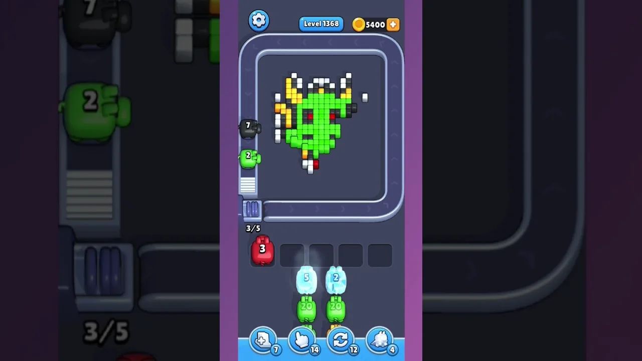 Pixel Flow Level 1368 Solution: Complete Walkthrough & Guide