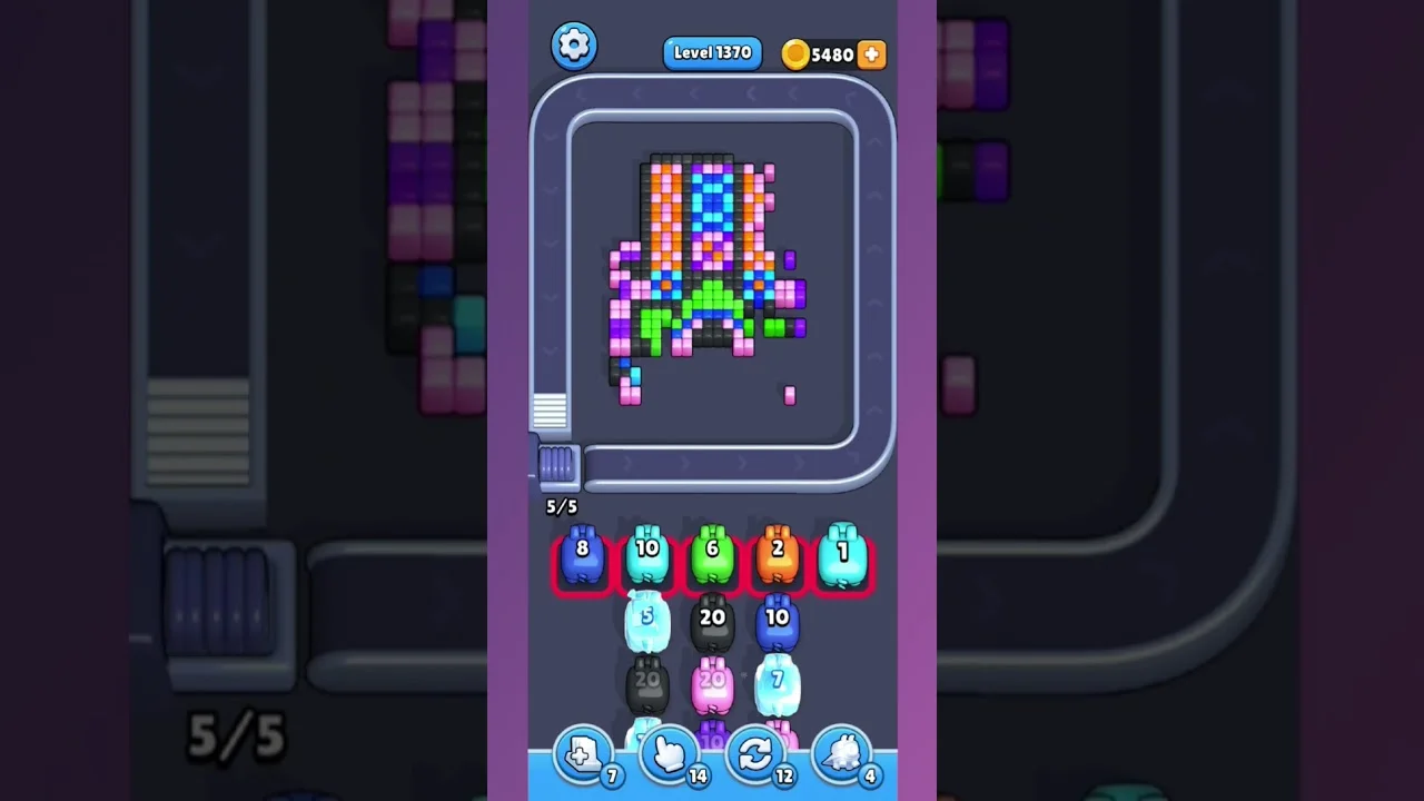 Pixel Flow Level 1369 Solution & Walkthrough Guide