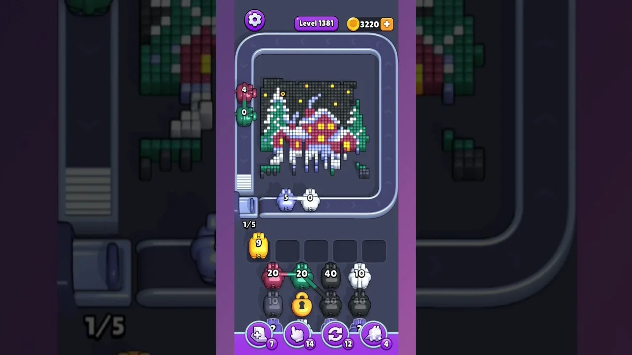 Pixel Flow Level 1381 Solution & Walkthrough Guide