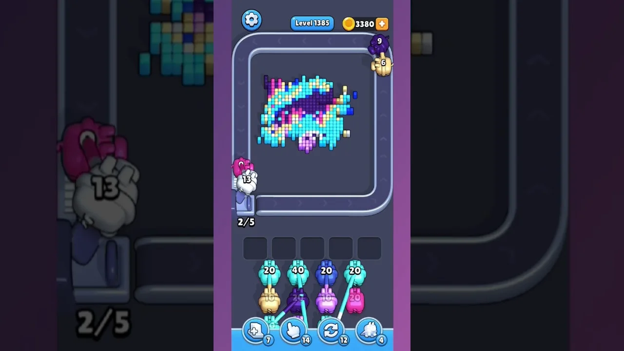 Pixel Flow Level 1385 Solution: Complete Walkthrough & Guide