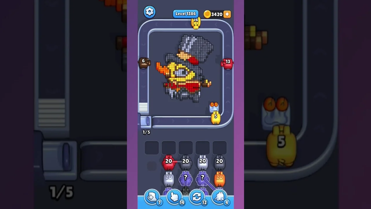 Pixel Flow Level 1386 Solution: Complete Walkthrough & Guide