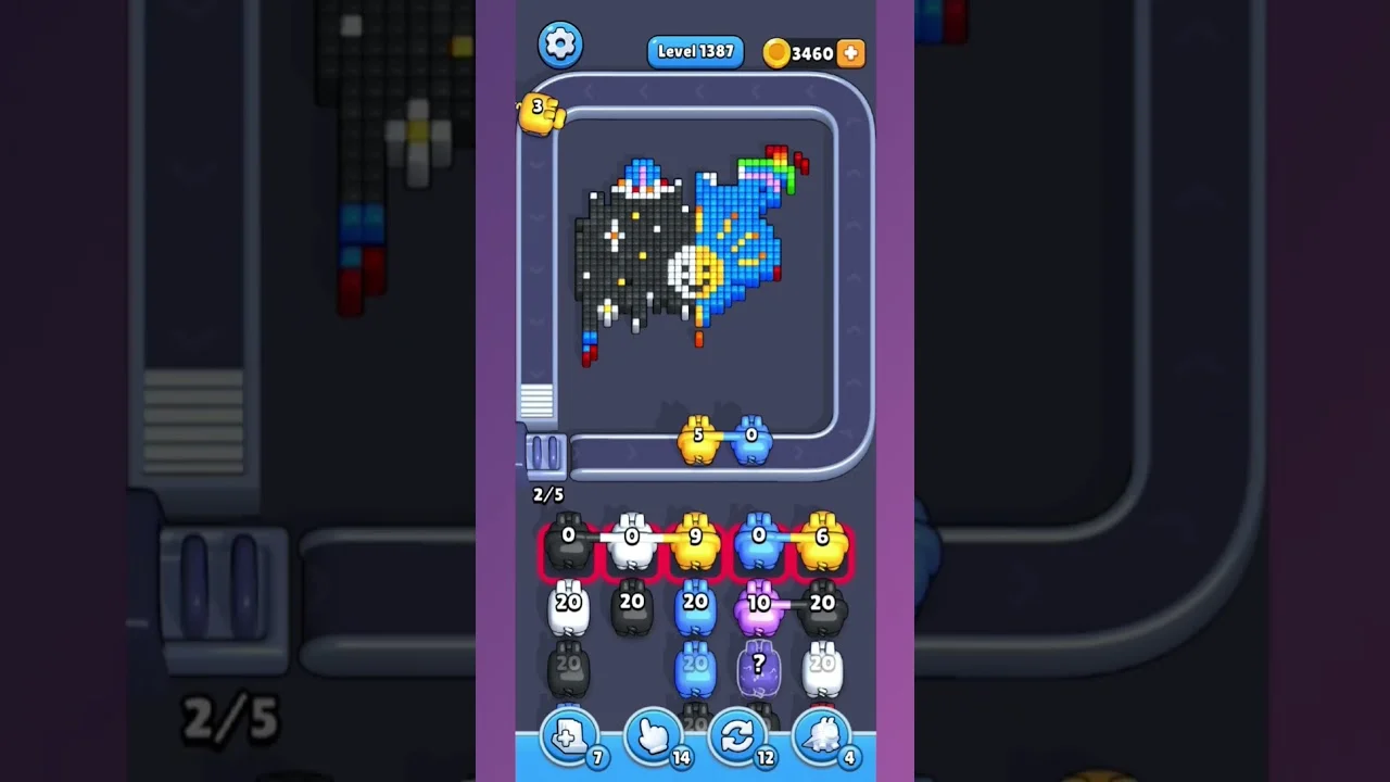 Pixel Flow Level 1387 Solution & Walkthrough Guide