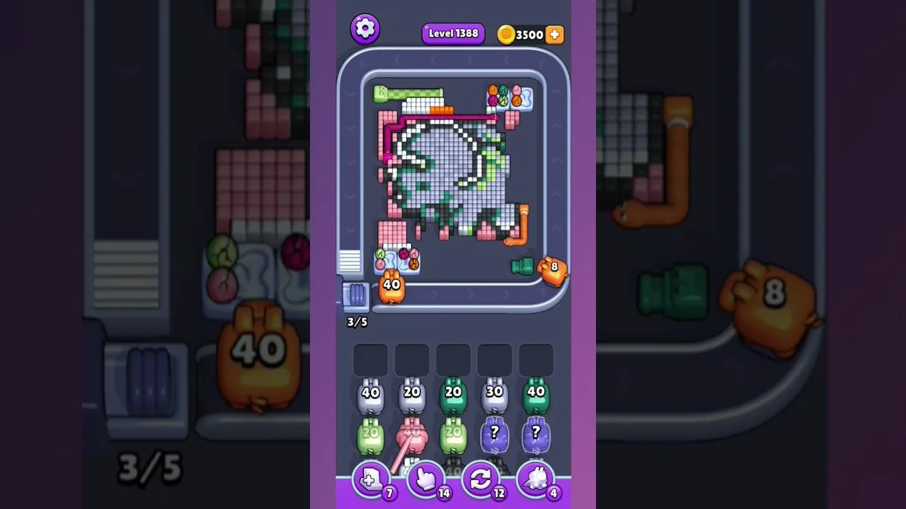 Pixel Flow Level 1388 Solution & Walkthrough Guide