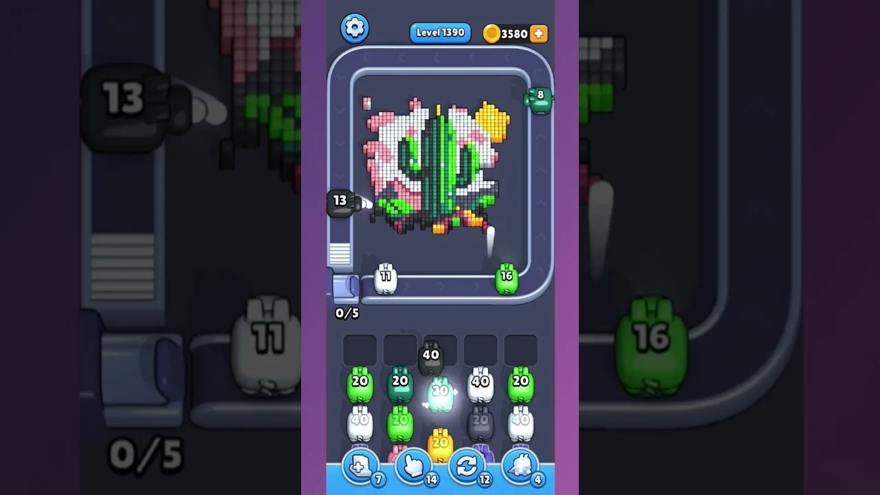 Pixel Flow Level 1390 Solution: Complete Walkthrough & Guide