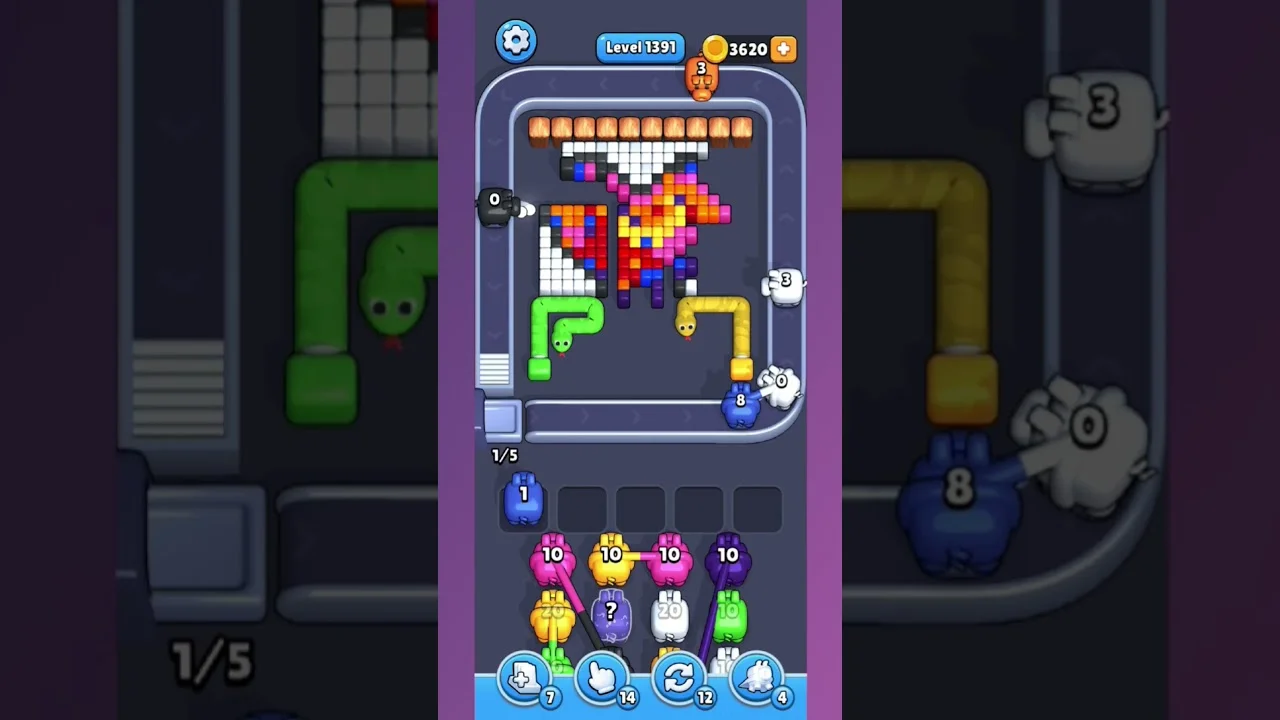 Pixel Flow Level 1391 Solution: Complete Walkthrough & Guide