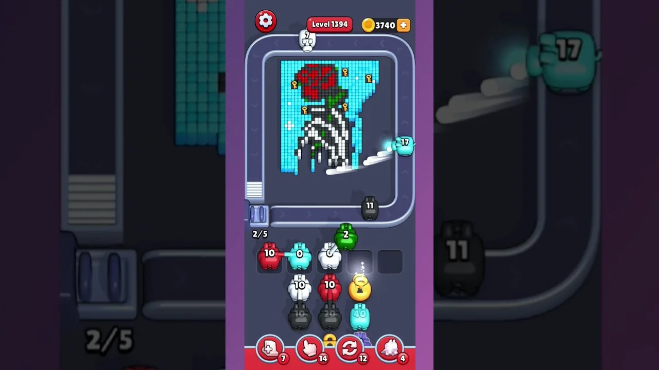 Pixel Flow Level 1394 Solution & Walkthrough Guide