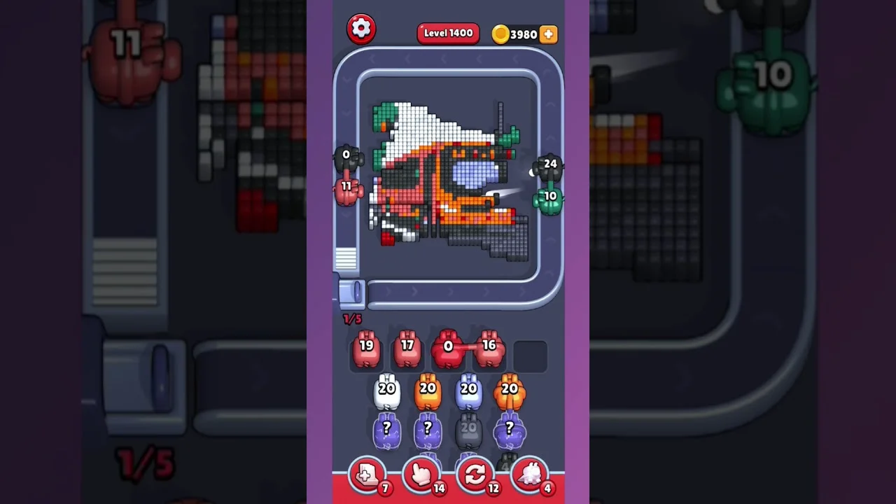 Pixel Flow Level 1400 Solution: Complete Walkthrough & Guide