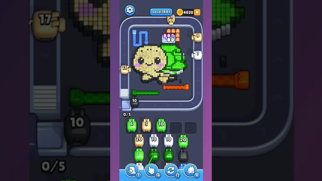 Pixel Flow Level 1401 Solution: Complete Walkthrough & Guide