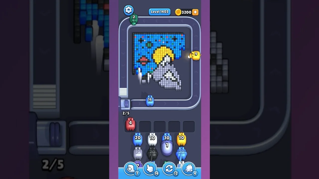 Pixel Flow Level 1403 Solution & Walkthrough Guide