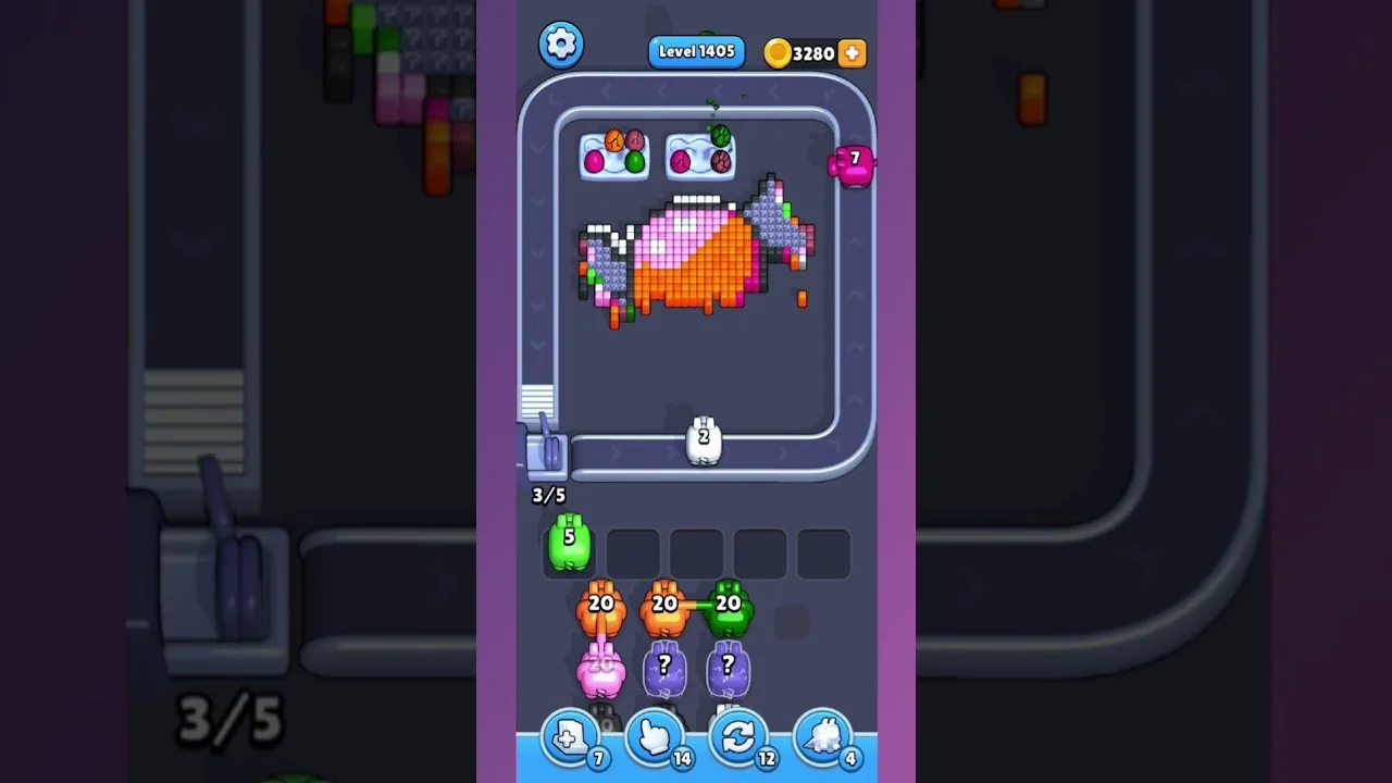 Pixel Flow Level 1405 Solution: Complete Walkthrough & Guide