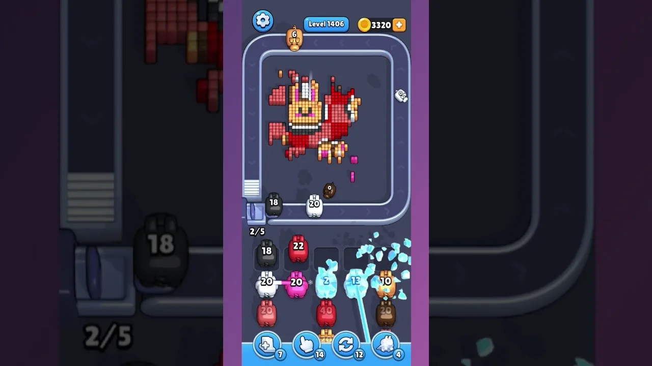 Pixel Flow Level 1406 Solution & Walkthrough Guide