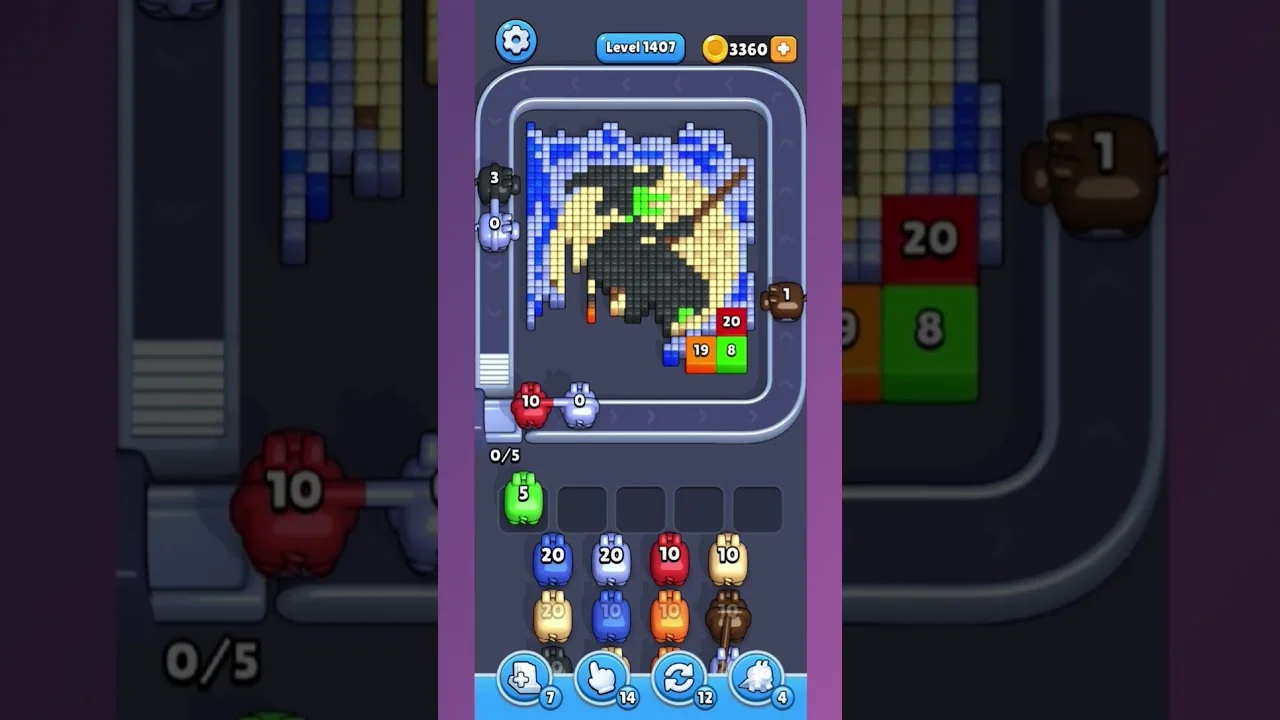 Pixel Flow Level 1407 Solution: Complete Walkthrough & Guide