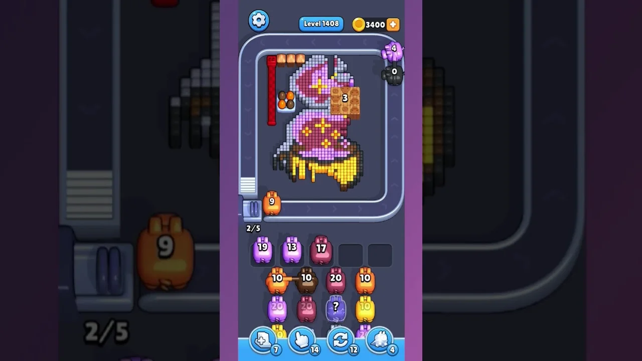 Pixel Flow Level 1408 Solution: Complete Walkthrough & Guide
