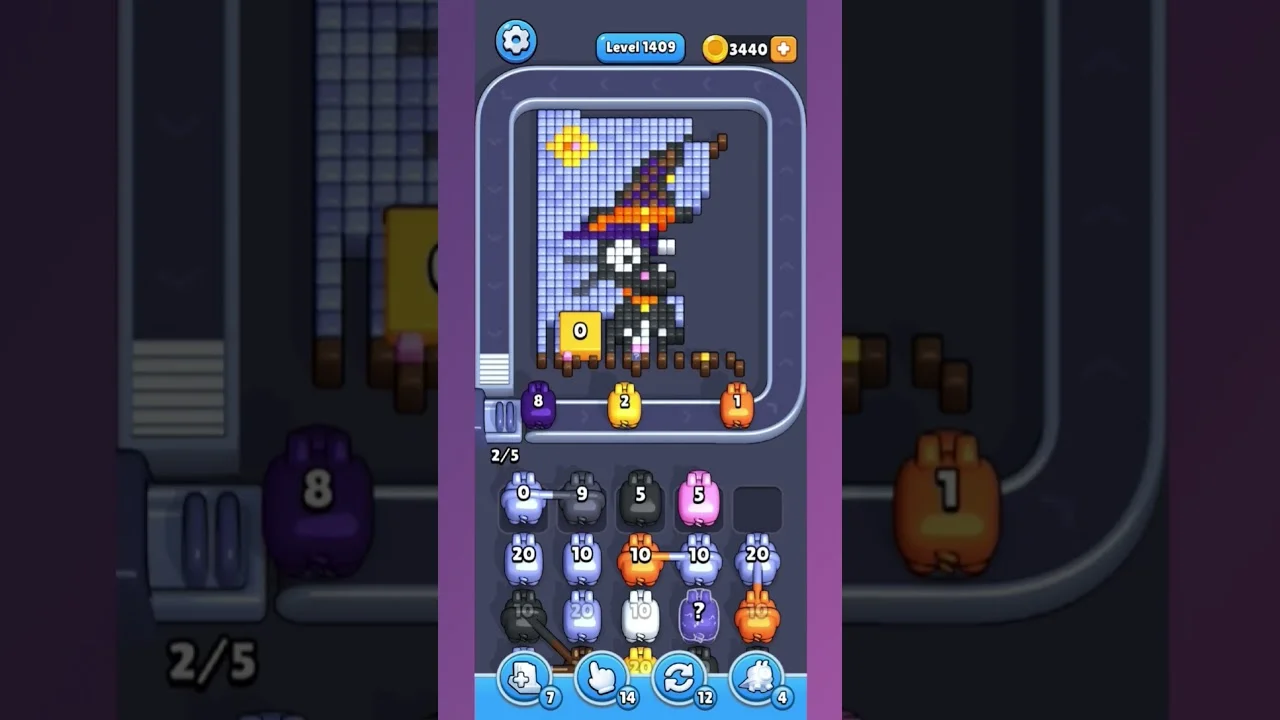 Pixel Flow Level 1409 Solution & Walkthrough Guide