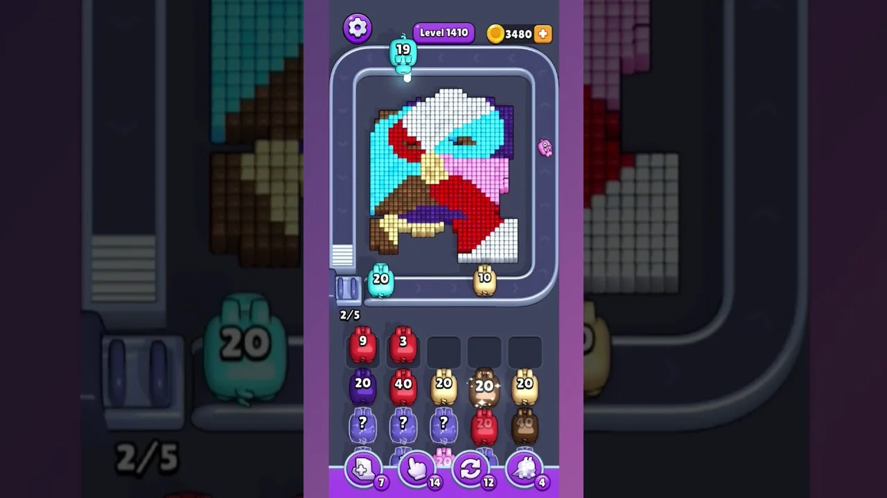 Pixel Flow Level 1410 Solution & Walkthrough Guide