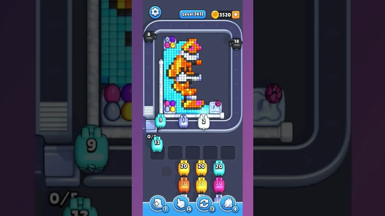 Pixel Flow Level 1411 Solution: Complete Walkthrough & Guide