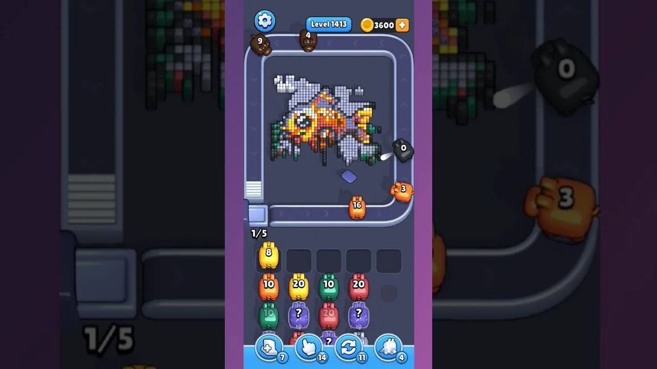 Pixel Flow Level 1413 Solution & Walkthrough Guide