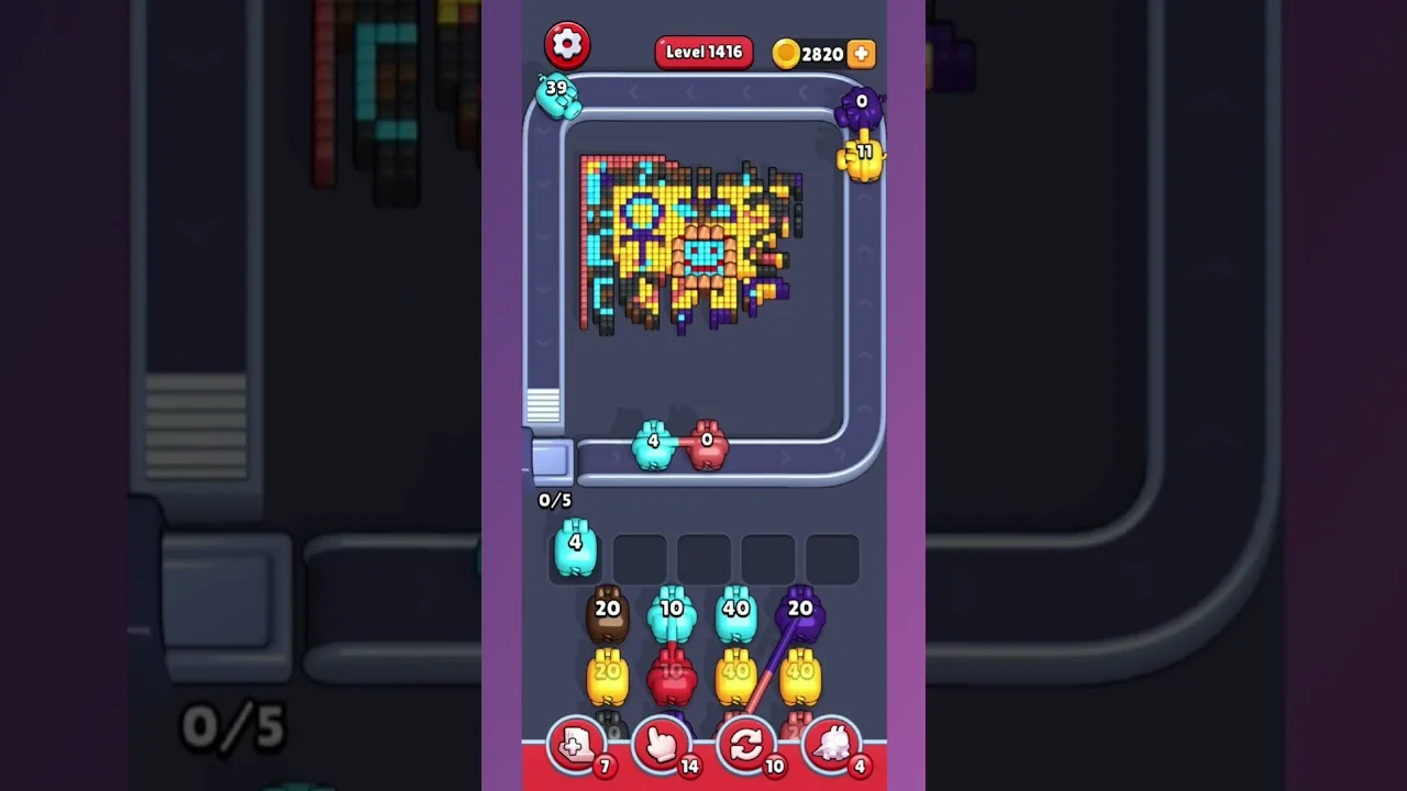 Pixel Flow Level 1416 Solution & Walkthrough Guide