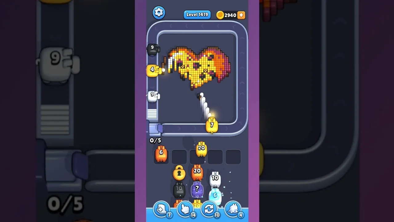 Pixel Flow Level 1419 Solution & Walkthrough Guide
