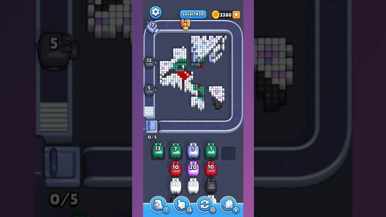 Pixel Flow Level 1430 Solution & Walkthrough Guide