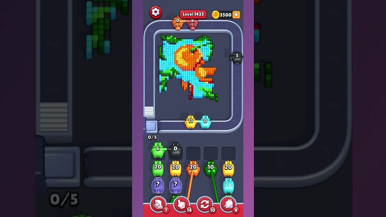 Pixel Flow Level 1433 Solution & Walkthrough Guide