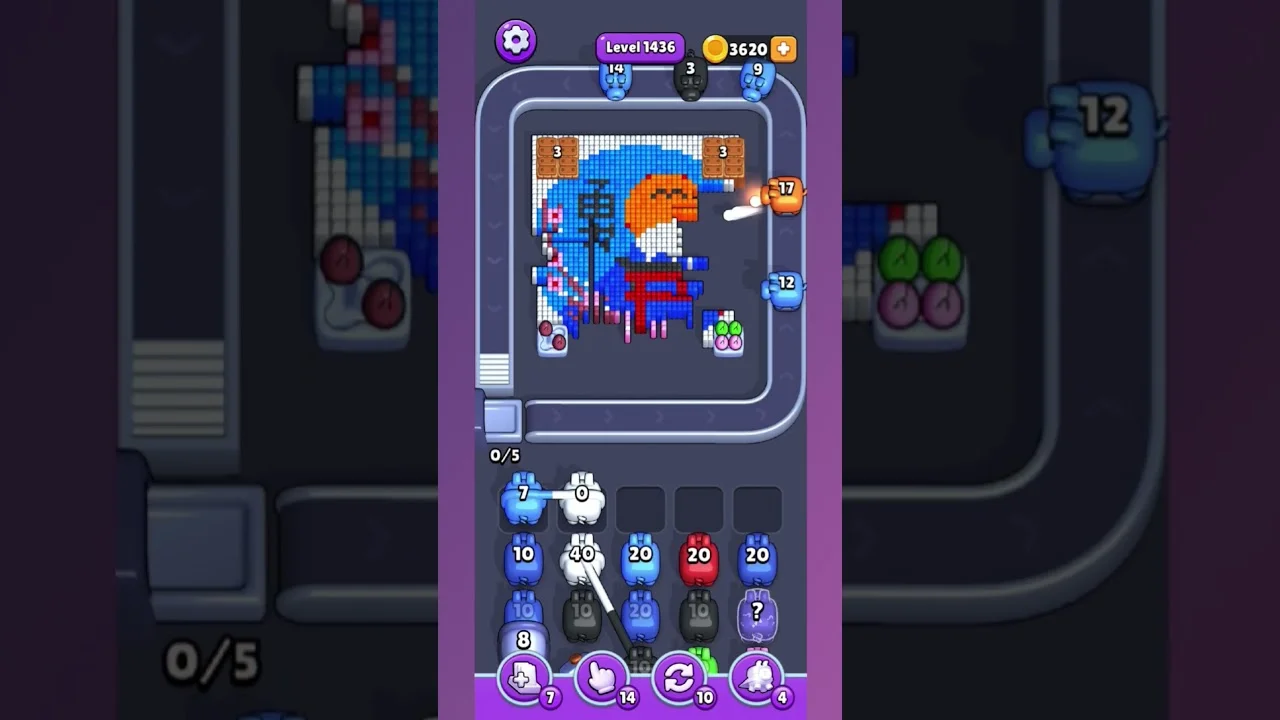 Pixel Flow Level 1436 Solution: Complete Walkthrough & Guide