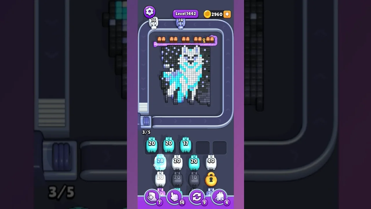 Pixel Flow Level 1442 Solution: Complete Walkthrough Guide
