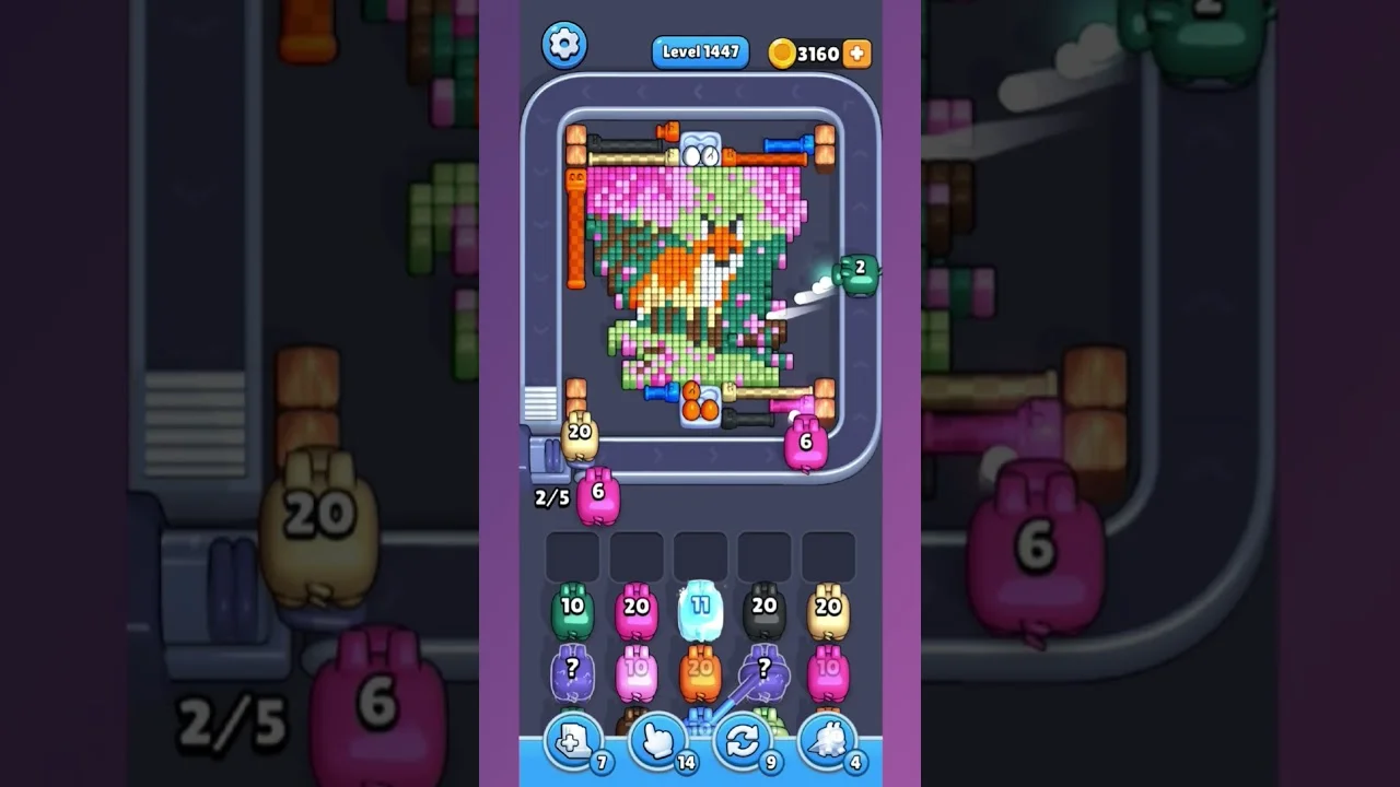 Pixel Flow Level 1447 Solution: Complete Walkthrough & Guide